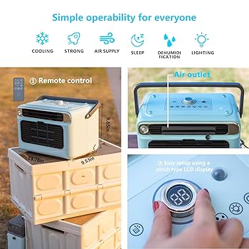 移動式エアコン　Mobile air conditioner Amazon.co.jp: ZY.Hyisinn Portable Air Conditioner, Spot Air